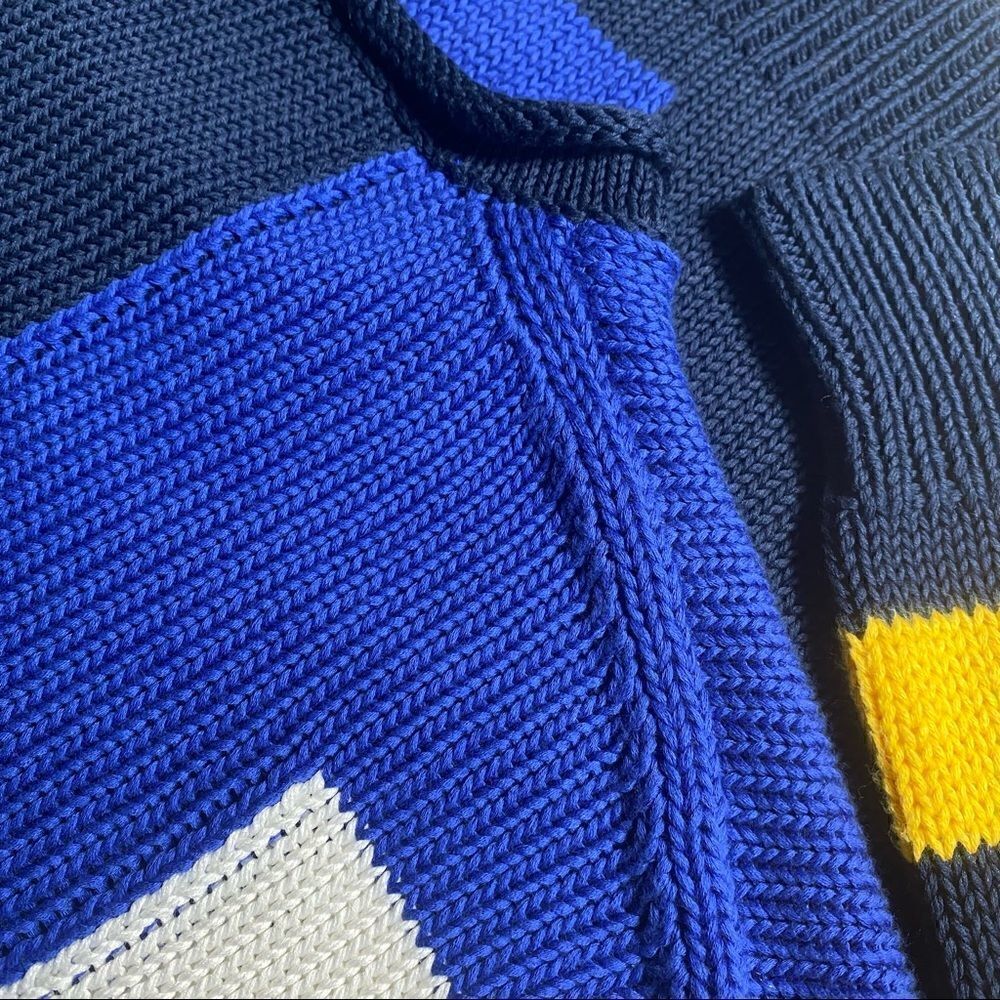 Polo Ralph Lauren Cotton Regatta Flag Color Block Roll Neck L/S Sweater - Picture 10 of 16